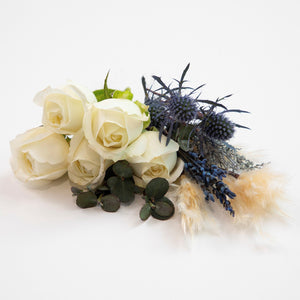 NO.5 ホワイト&ブルーとドライフラワー