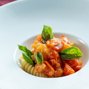 宮古島の南国フレッシュトマト ショートパスタ バジルの香り