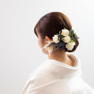 NO.5 ホワイト&ブルーとドライフラワー