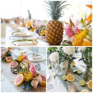 フルーツ(上:パイナップル、左下:グレープフルーツ、右下:レモン&ライム)