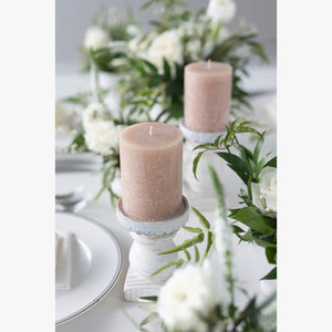 ラウンドキャンドル(アイボリーベージュ)