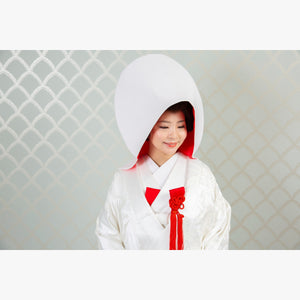 かつら綿帽子レンタル(内朱)