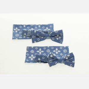 バティック製ネクタイ・ポケットチーフセット