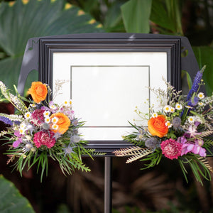 ウェルカムボードフラワー(ボード・イーゼル・フラワーのセット)