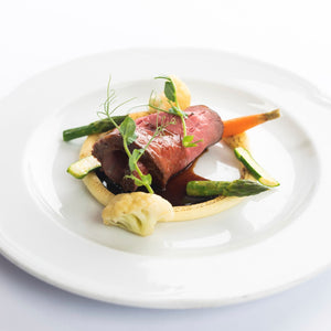 スゥヴィドサーロイン  ダッチェスポテト、根菜野菜添え  ソースペリグー