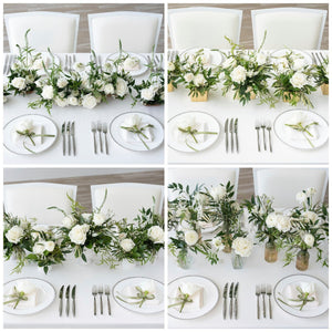 花器(左上:ウッド系 右上:ゴールド系 左下:陶器系 右下:ガラス系)