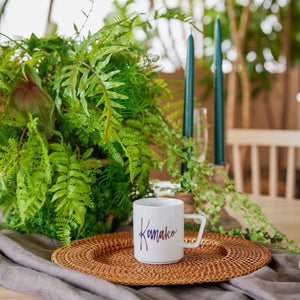 ゲストのお名前が入っているので席札代わりに!