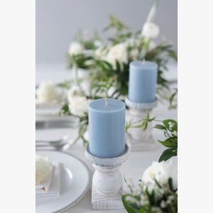 ラウンドキャンドル(ライトブルー)
