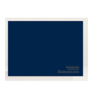 表紙デザイン:レザータイプ(ネイビー無地)