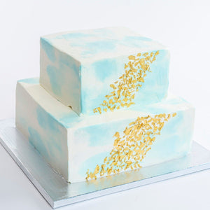 【Step6】オプション:金箔 ※1段毎に料金が発生、デザインは写真のようになります