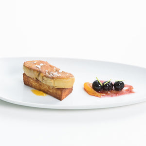 フォアグラのソテー ブリオッシュトーストに乗せて マンゴーソース