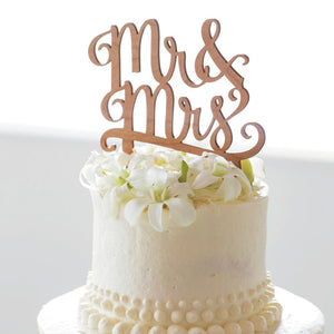 ケーキトッパー MR & MRS
