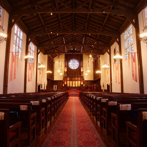 教会内の装飾は季節・イベントごとに異なります