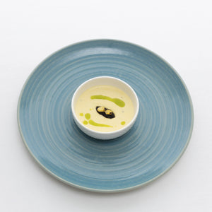 ヴェリーヌ仕立てのとうもろこしのクリーム