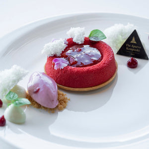 柚子とラズベリーのチーズケーキ