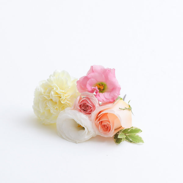 ブーケとお揃いのヘッドピースMIH-23 スウィートミックスのクラッチ