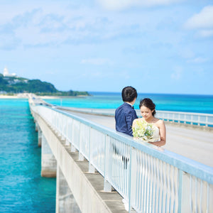 [古宇利島 空と海のウェディング限定] 古宇利大橋フォトツアー