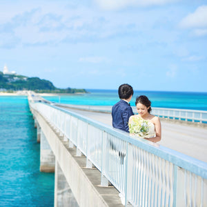 [古宇利島 空と海のウェディング限定] 古宇利大橋フォトツアー